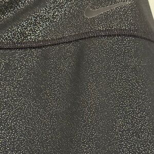 Nike Dri-Fit Black Sparkle Leggings Medium